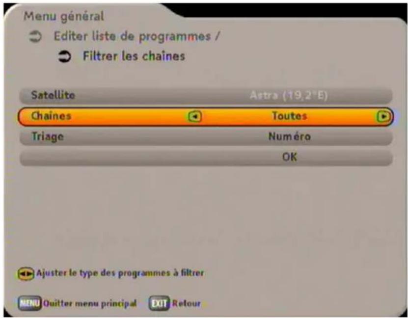 KATHREIN UFS 733 - AJOUTER UN PROGRAMME À LA LISTE DE FAVORIS - 1