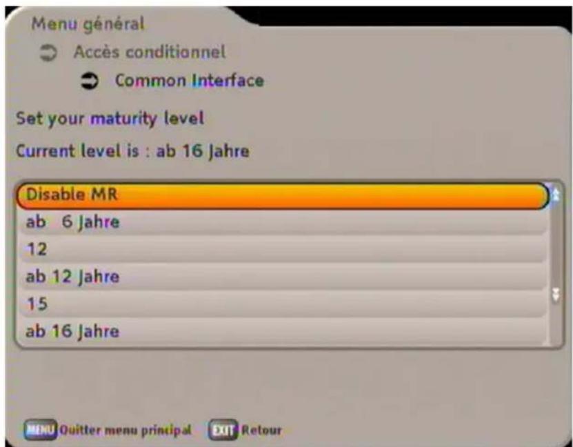 KATHREIN UFS 733 - MODIFIER LE BLOCAGE PARENTAL - 3