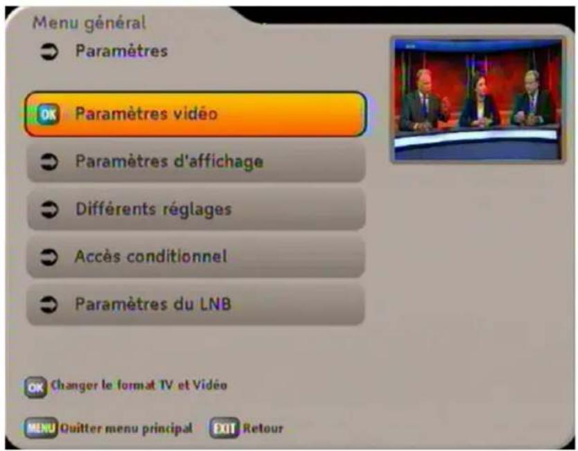 KATHREIN UFS 733 - PARAMÈTRES - 1