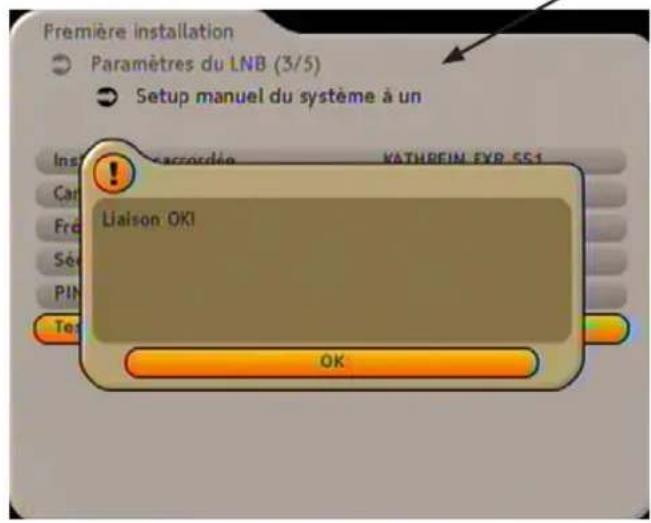 KATHREIN UFS 733 - PREMIÈRE INSTALLATION : Système monocâble (manuel) - 2