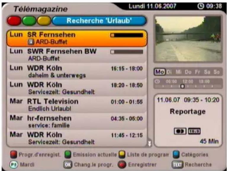 KATHREIN UFS 705 - FONCTION DE RECHERCHE - 2