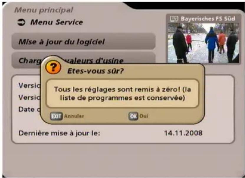 KATHREIN UFS 705 - CHARGER LES VALEURS D'USINE - 1