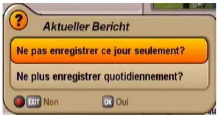 KATHREIN UFS 705 - VUE PROGRAMME D'ENREGISTREMENT - 2