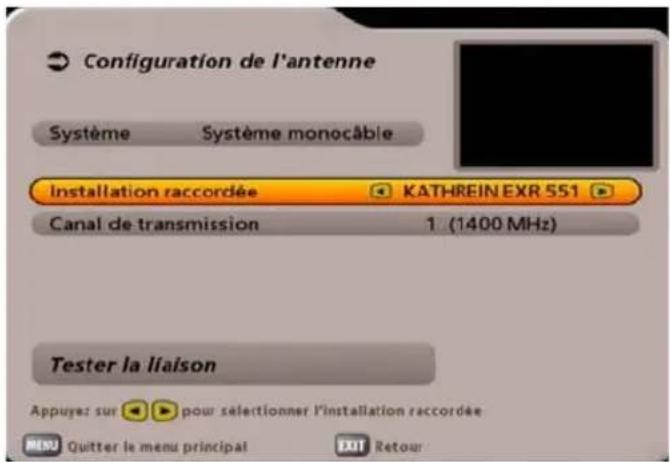 KATHREIN UFS 705 - INSTALLATION INITIALE : Système monocâble (manuel) - 2