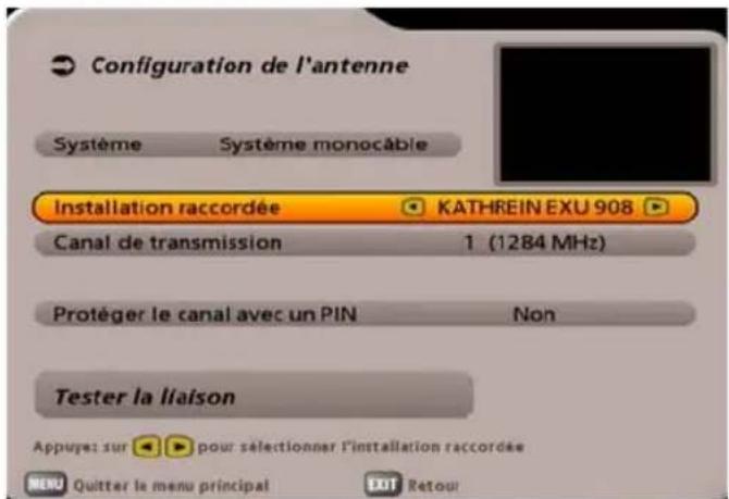 KATHREIN UFS 705 - INSTALLATION INITIALE : Système monocâble (manuel) - 2