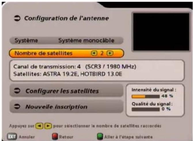 KATHREIN UFS 705 - INSTALLATION INITIALE : Système monocâble - 2