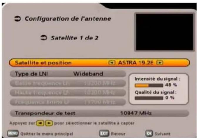 KATHREIN UFS 705 - Configurer les satellites - 1