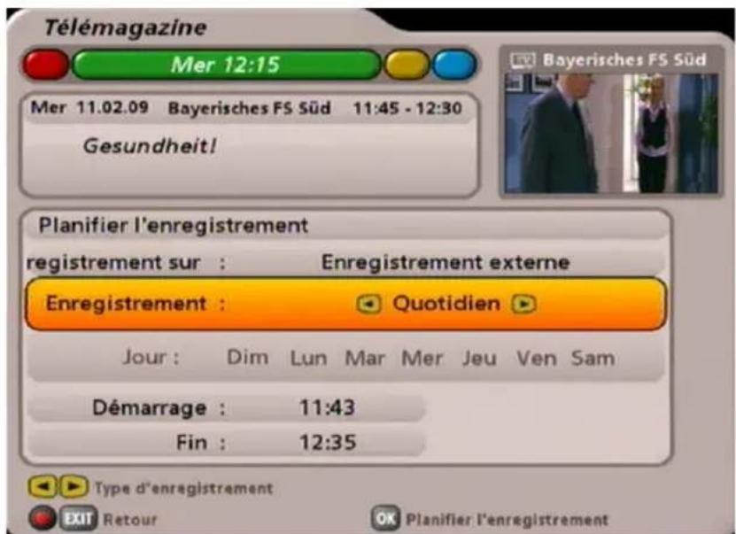 KATHREIN UFS 705 - ENREGISTREMENT QUOTIDIEN - 1