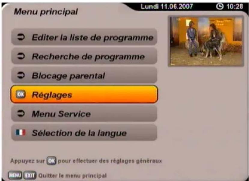 KATHREIN UFS 705 - RÉGLAGES - 1