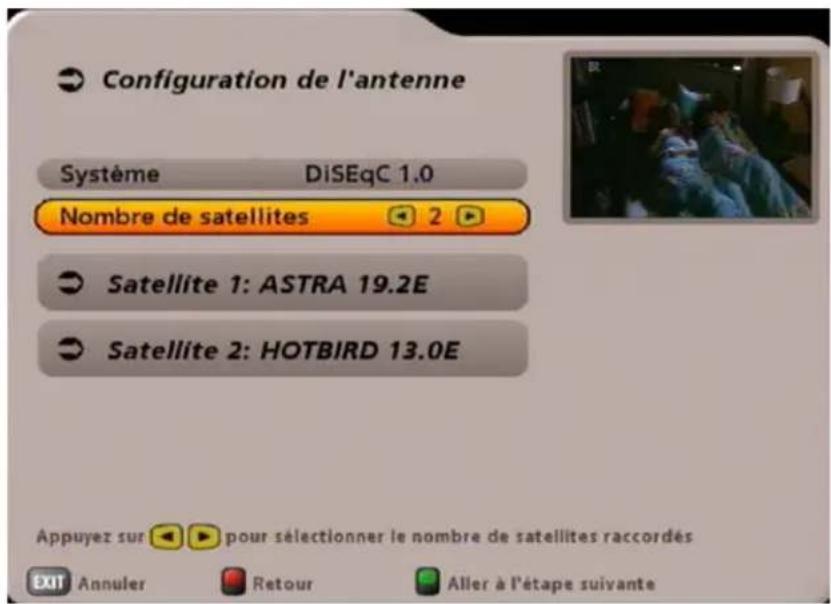 KATHREIN UFS 705 - Nombre de satellites - 1
