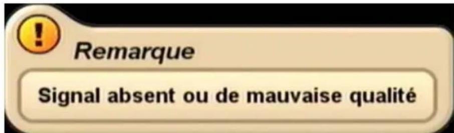 KATHREIN UFS 712 - MESSAGE D'ERREUR - 1