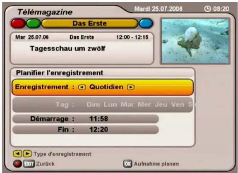 KATHREIN UFS 712 - ENREGISTREMENT QUOTIDIEN - 1