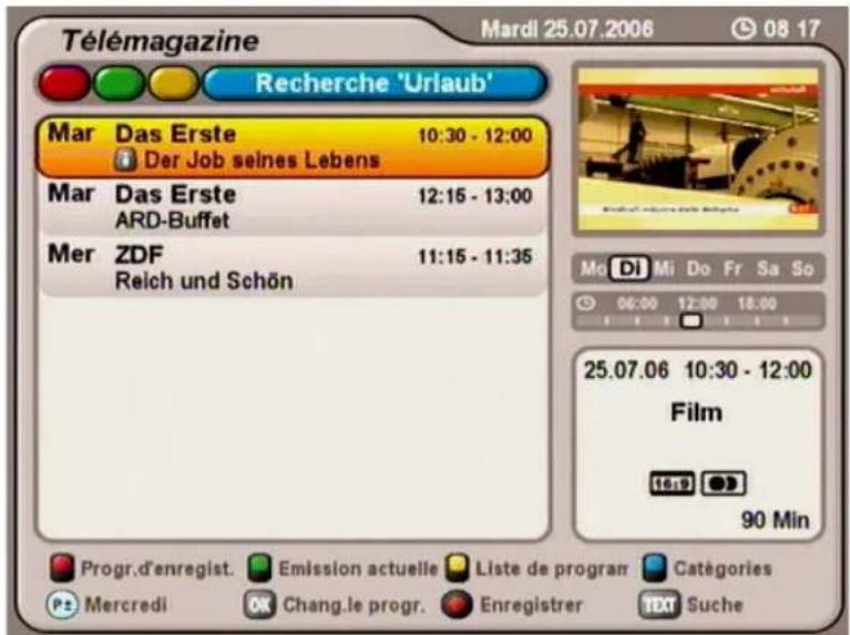 KATHREIN UFS 712 - FONCTION DE RECHERCHE - 2