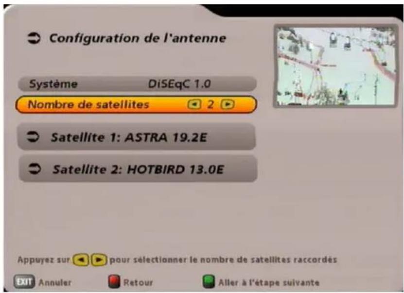 KATHREIN UFS 710 - Nombre de satellites - 1