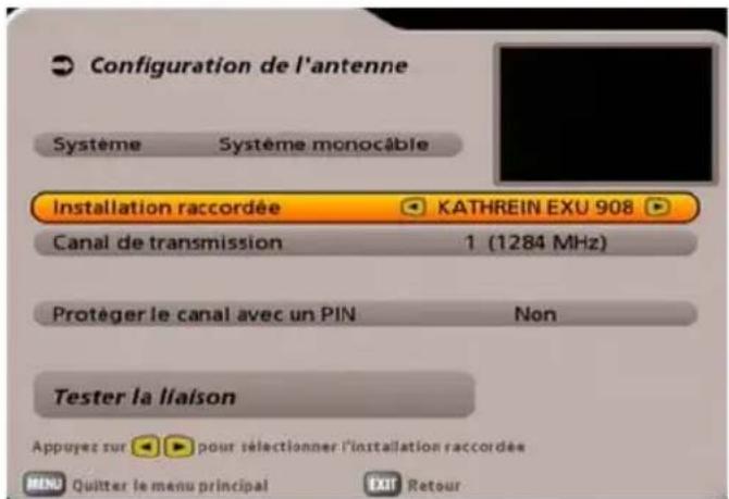 KATHREIN UFS 710 - INSTALLATION INITIALE : Système monocâble (manuel) - 2
