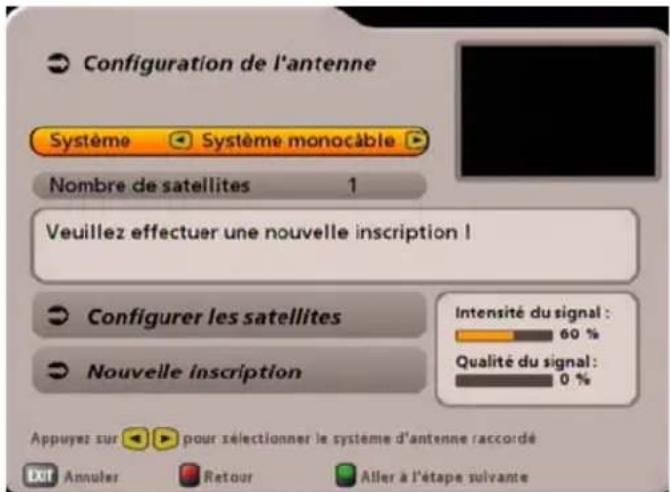 KATHREIN UFS 710 - INSTALLATION INITIALE : Système monocâble - 2