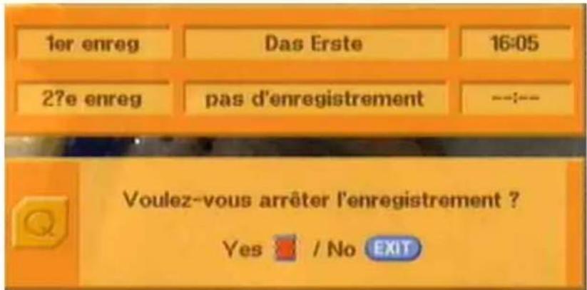KATHREIN UFD 580 - Enregistrement immédiat sur le disque dur (OTR/One Touch Recording) - 2