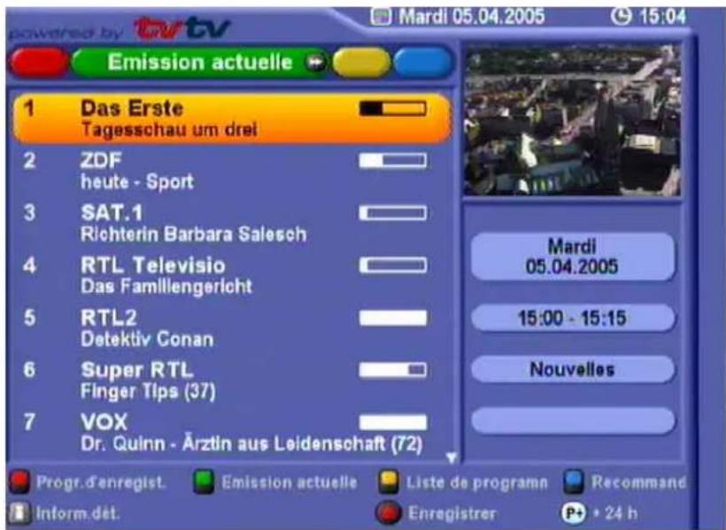 KATHREIN UFD 580 - Vue « Émission actuelle » - 1