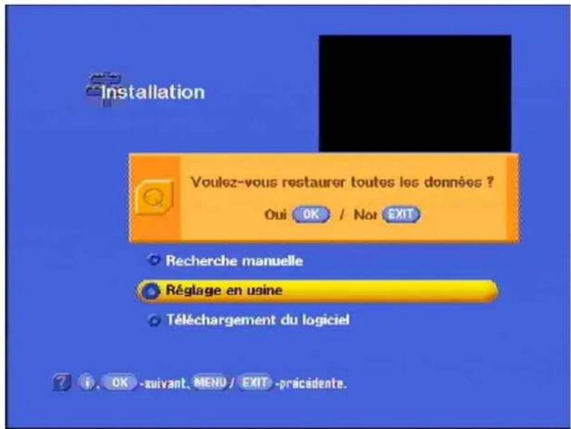 KATHREIN UFD 574 - Réglage d'usine du récepteur - 1
