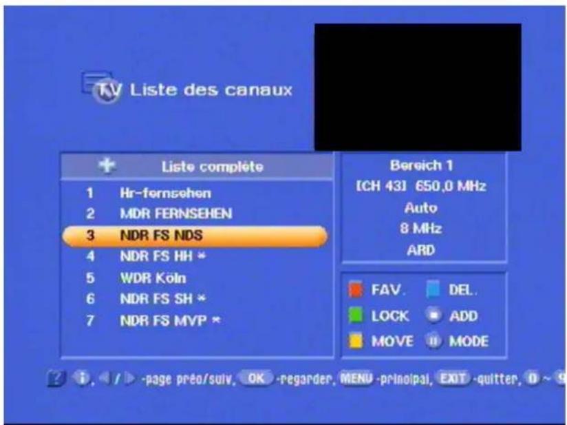 KATHREIN UFD 574 - Selection d'un programme TV - 2