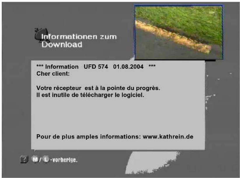 KATHREIN UFD 574 - Mise à jour logiciel et liste des canaux - 1