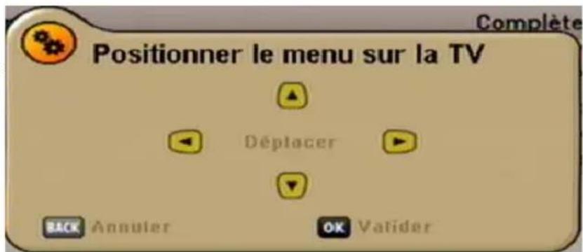KATHREIN UFS 641si - POSITIONNER LE MENU SUR LA TV - 1