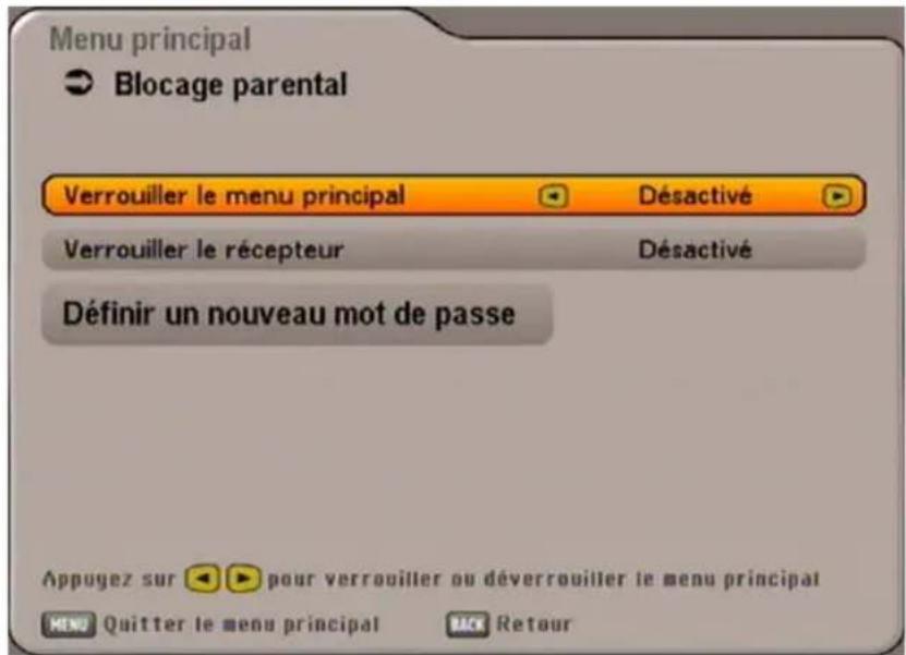 KATHREIN UFS 641si - BLOCAGE PARENTAL - 1