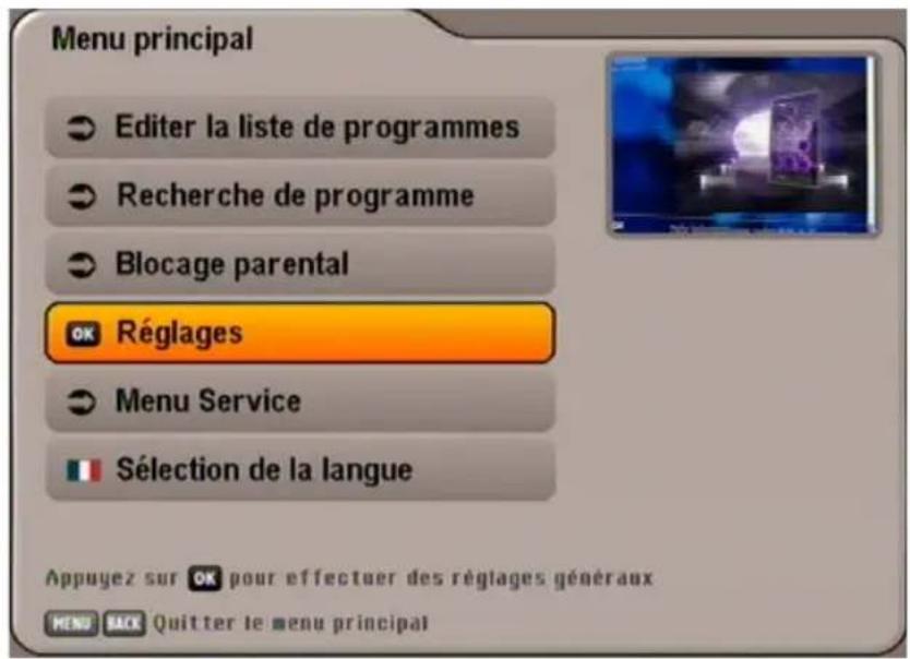 KATHREIN UFS 641si - RÉGLAGES - 1