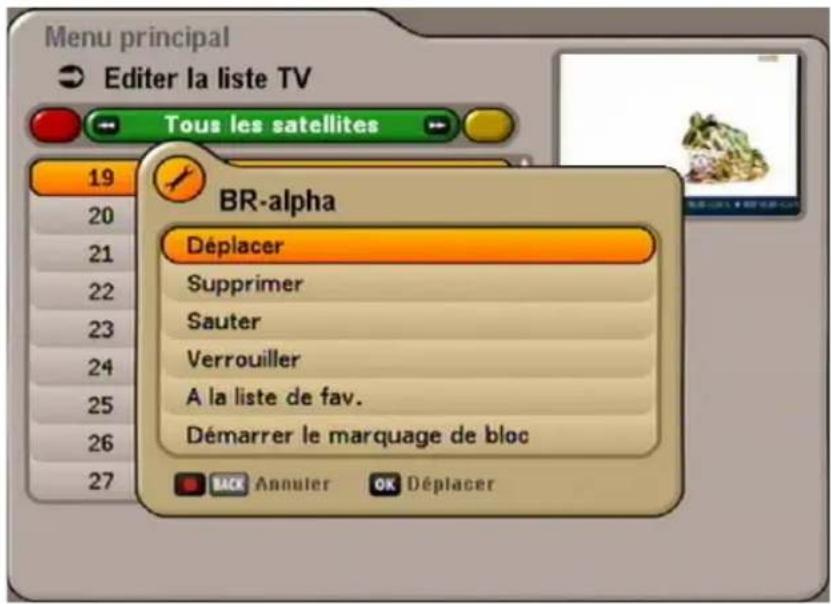 KATHREIN UFS 641si - EDITION DES LISTES/PROGRAMMES - 1