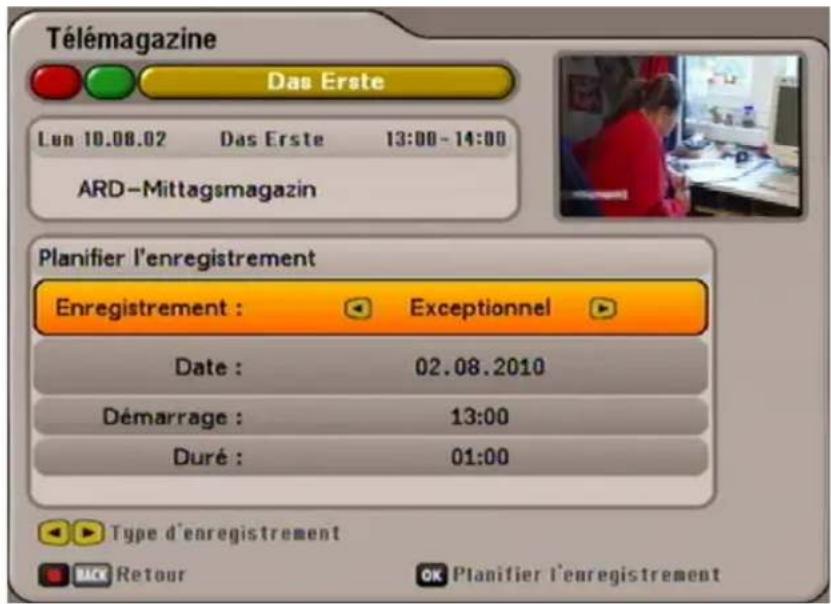 KATHREIN UFS 641si - Emission pas présente dans l'EPG : - 2