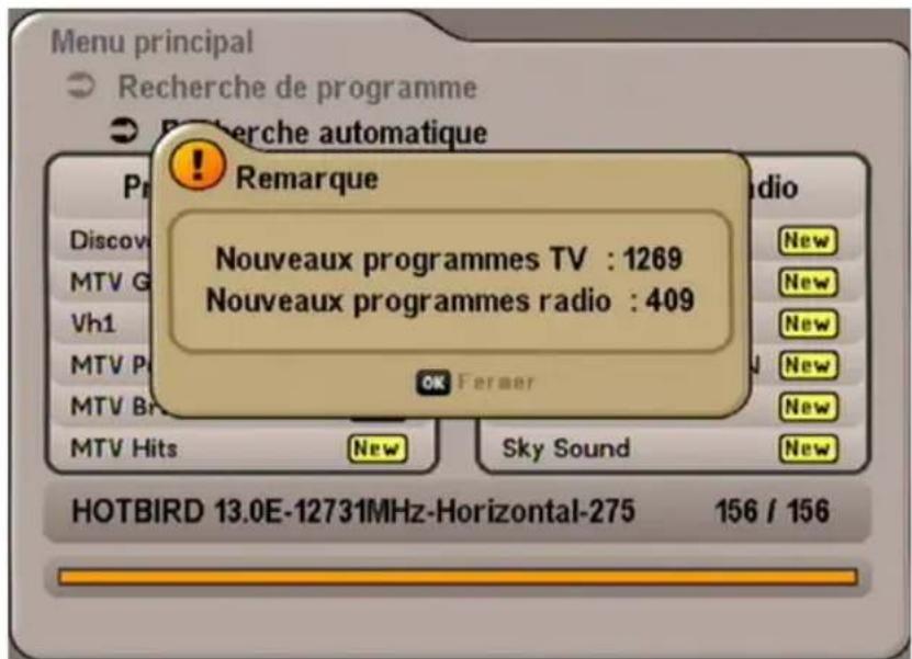 KATHREIN UFS 641si - PREMIÈRE INSTALLATION : Recherche de programme/Date et heure - 1