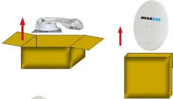 MEGASAT Caravanman 85 Premium - Systemkomponenten 2.1 Installation auf dem Dach - 1