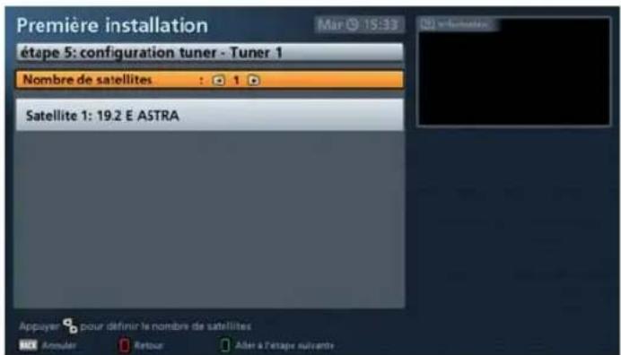 KATHREIN UFS 946 - Satellite et position : - 2