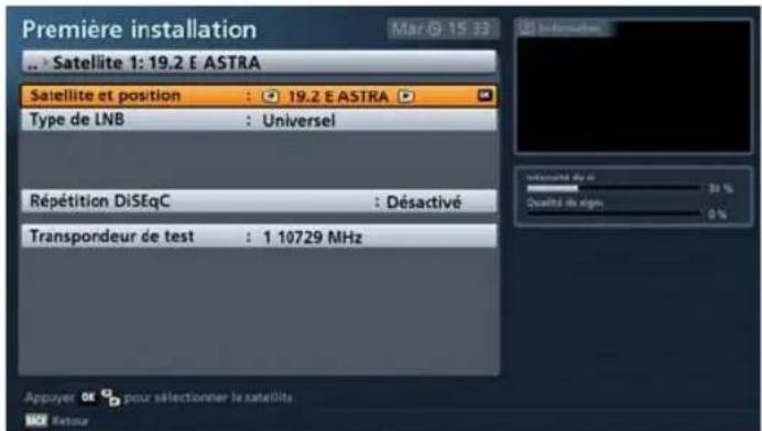 KATHREIN UFS 946 - Satellite et position : - 3