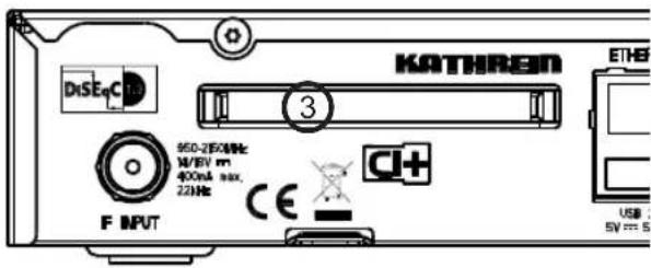 KATHREIN UFS 946 - Insertion de la carte SmartCard et du module CI - 2