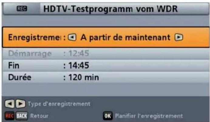 KATHREIN UFS 913 - OTR (One Touch Recording) - Enregistrement immédiat sur le disque dur - 2