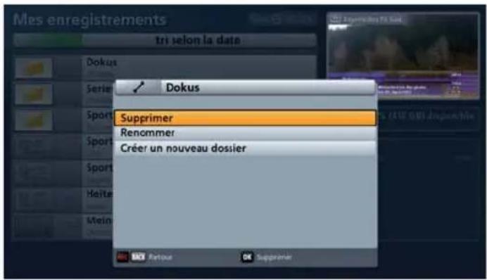 KATHREIN UFS 913 - Editer un dossier (supprimer/renommer) - 1