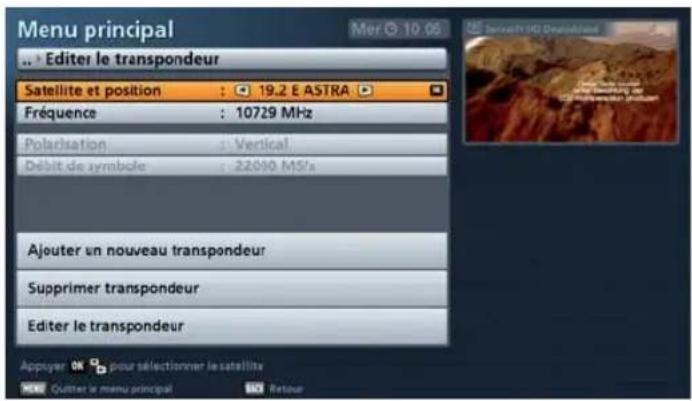KATHREIN UFS 913 - Editer le transpondeur - 2