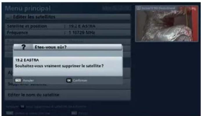 KATHREIN UFS 913 - Editer le nom du satellite - 1