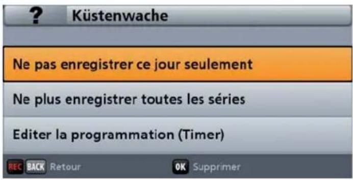 KATHREIN UFS 913 - Edition d'un enregistrement - 1