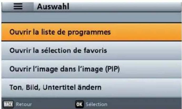 KATHREIN UFS 913 - ... depuis la liste des programmes - 1