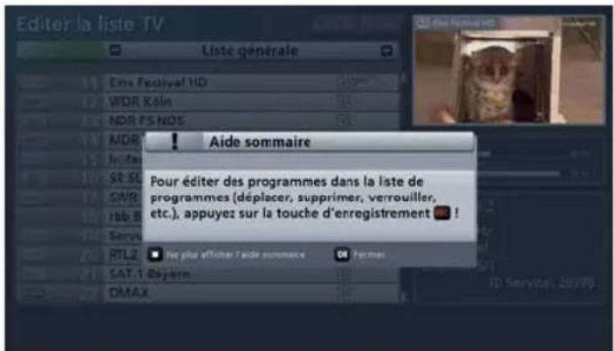 KATHREIN UFS 913 - Appel du menu - 1