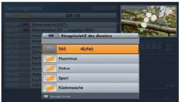 KATHREIN UFS 913 - Détermination de la destination (lieu d'enregistrement) - 1