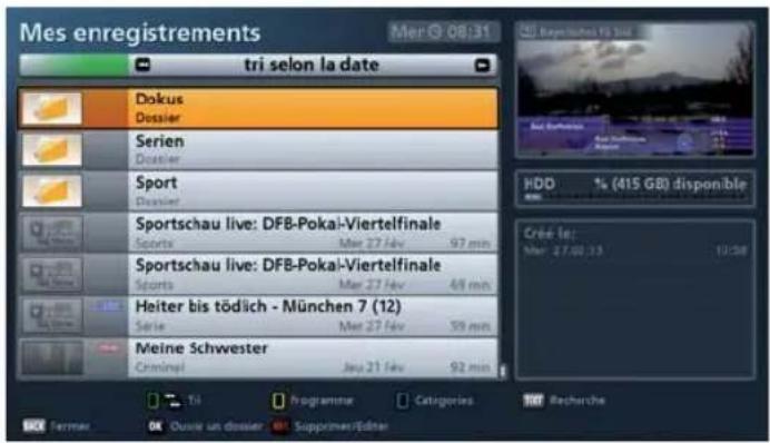 KATHREIN UFS 913 - Editer des enregistrements - 1