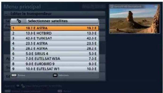 KATHREIN UFS 913 - Satellite et position - 1