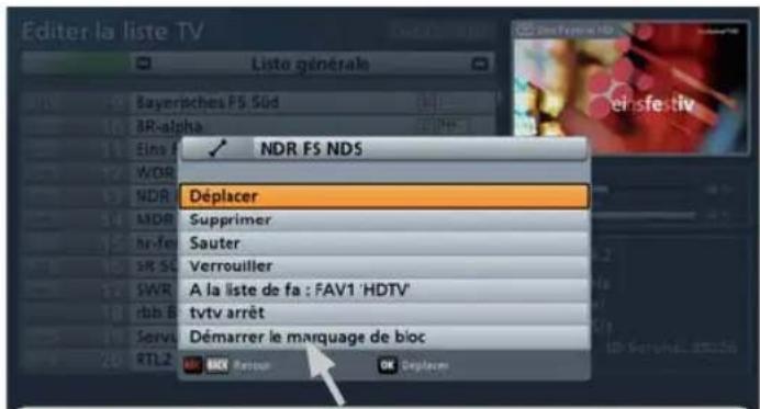 KATHREIN UFS 913 - Editer les programmes (listes de programmes) - 1