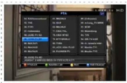 Denson DS300HD - 4-4 Channel List for TV/Radio/Favorite - 1