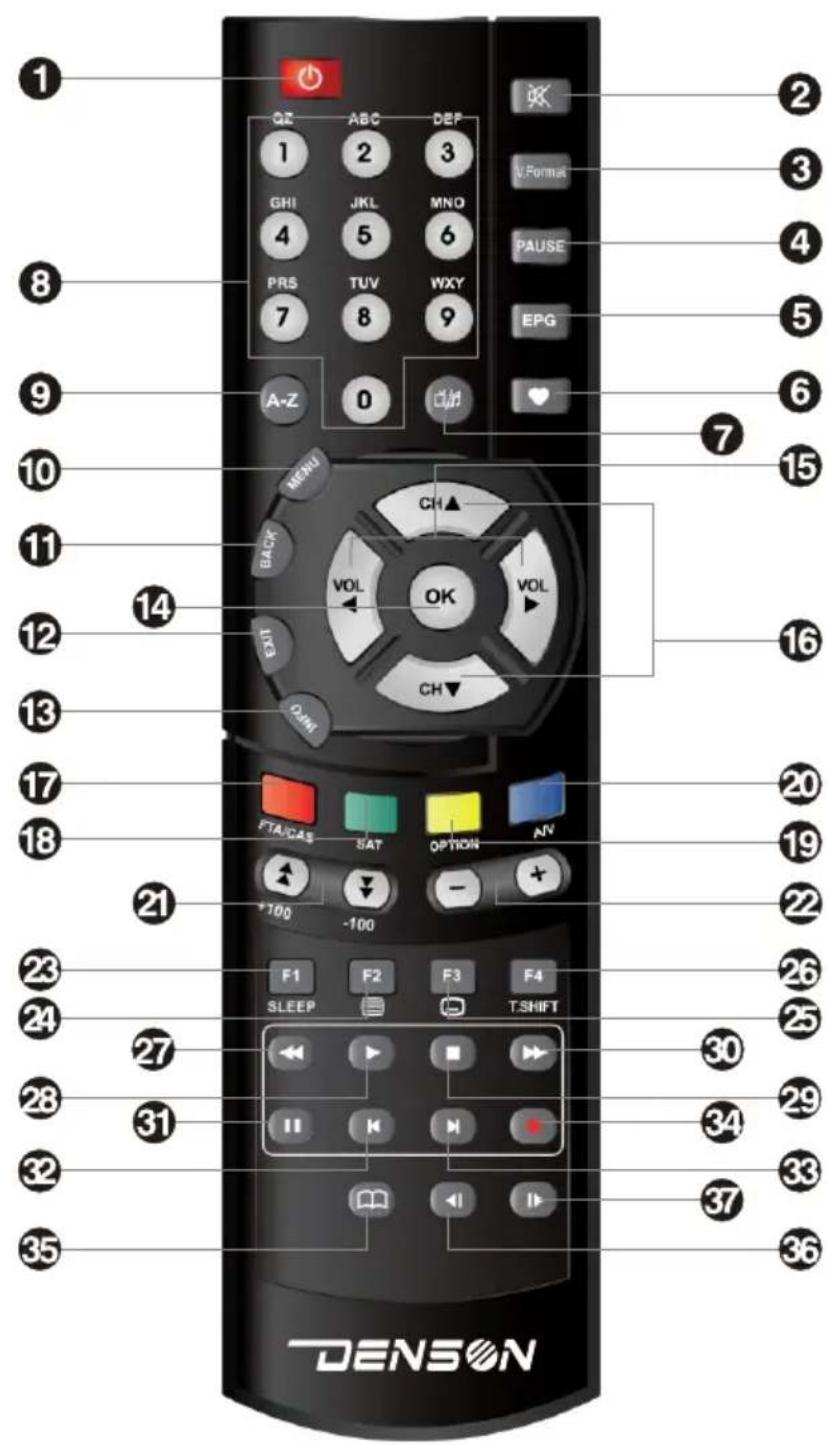 Denson DS300HD - 2-3 Telecommande - 1