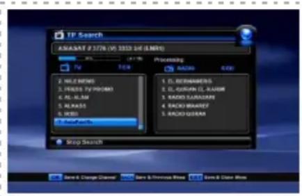 Denson DS300HD - 5-1-3 Search All (Blue key in TP Setup)/TP Search - 1