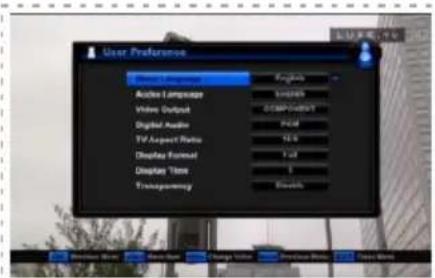 Denson DS300HD - 5-3 Préférences de l'utilisateur - 1